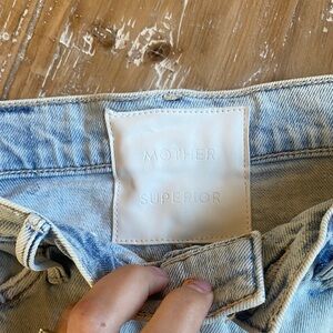 MOTHER Light Blue Mini Skirt